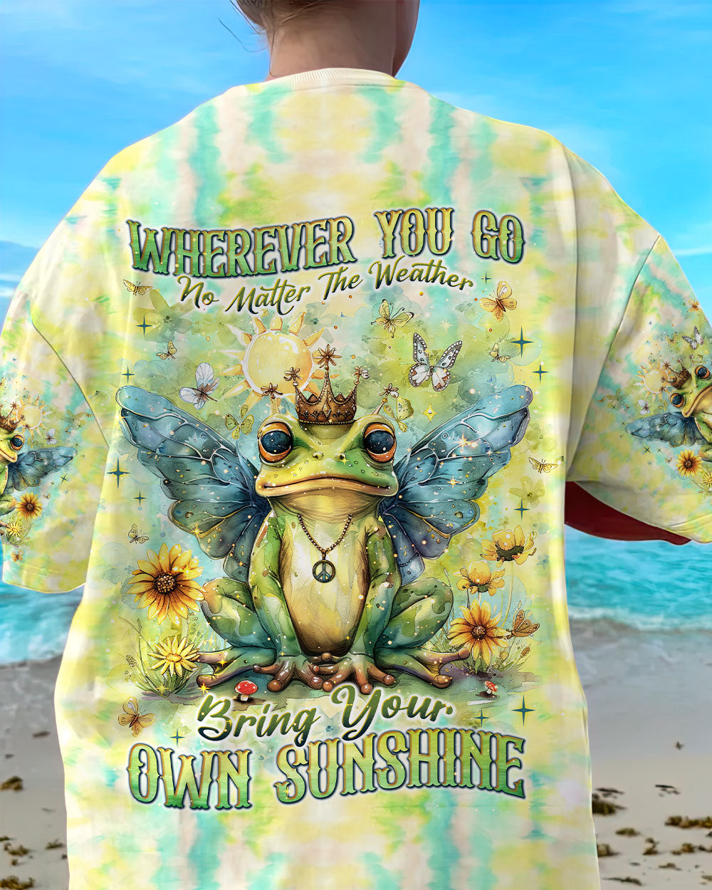 BRING YOUR OWN SUNSHINE FROG ALL OVER PRINT - TLNT1204243