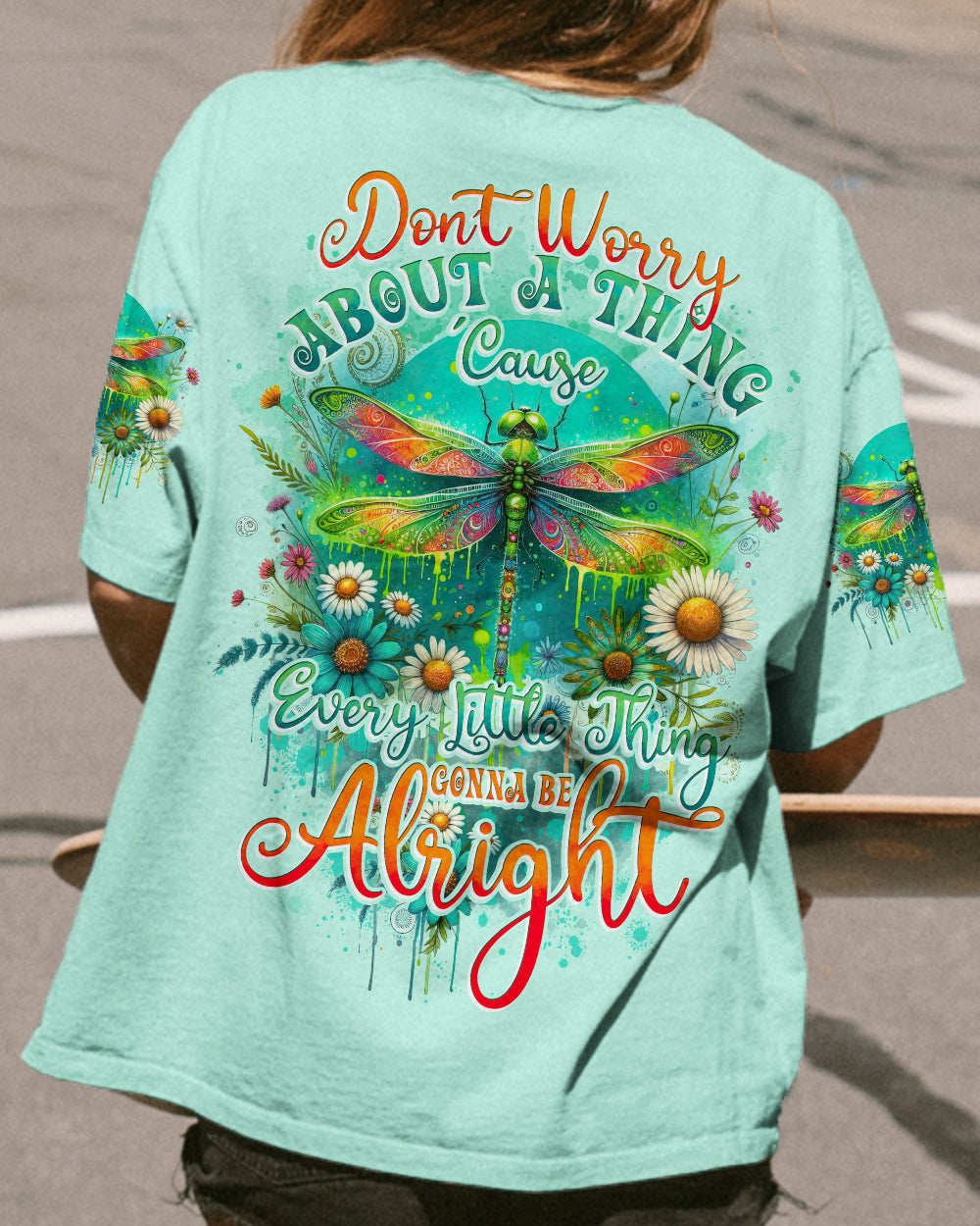 LITTLE THING GONNA BE ALRIGHT DRAGONFLY ALL OVER PRINT - TYTD1512234