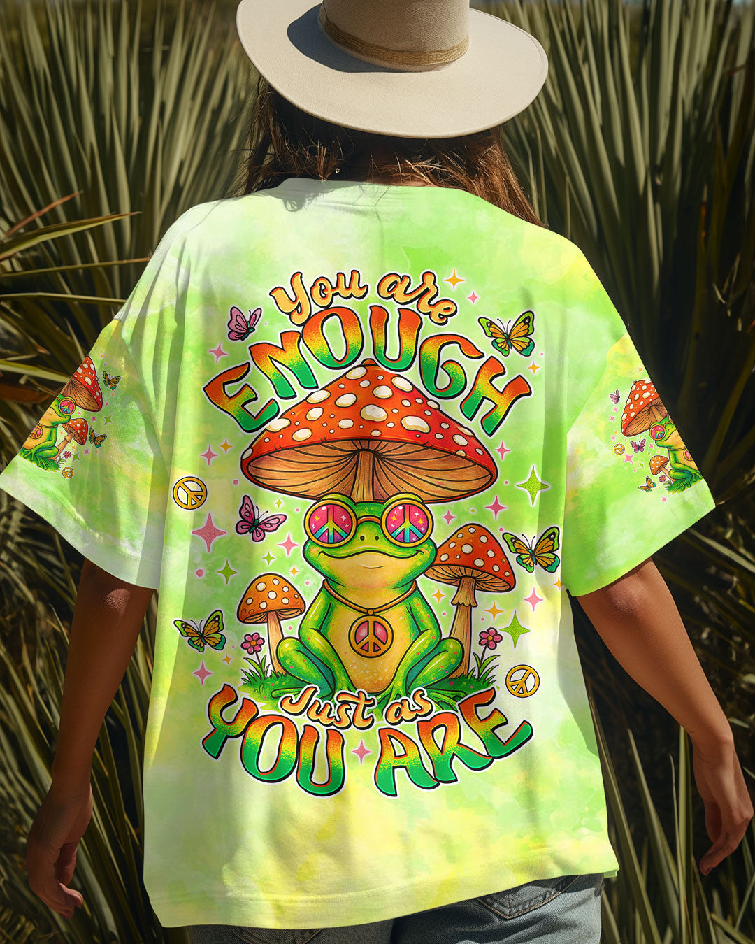 YOU ARE ENOUGH JUST AS YOU ARE FROG ALL OVER PRINT - TLTW1606251