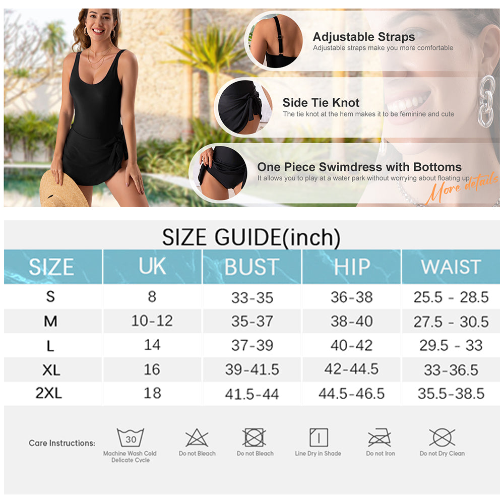 👙Last Day Sale 60% OFF💃Women's One Piece Tummy Control Tie Knot Swimsuit