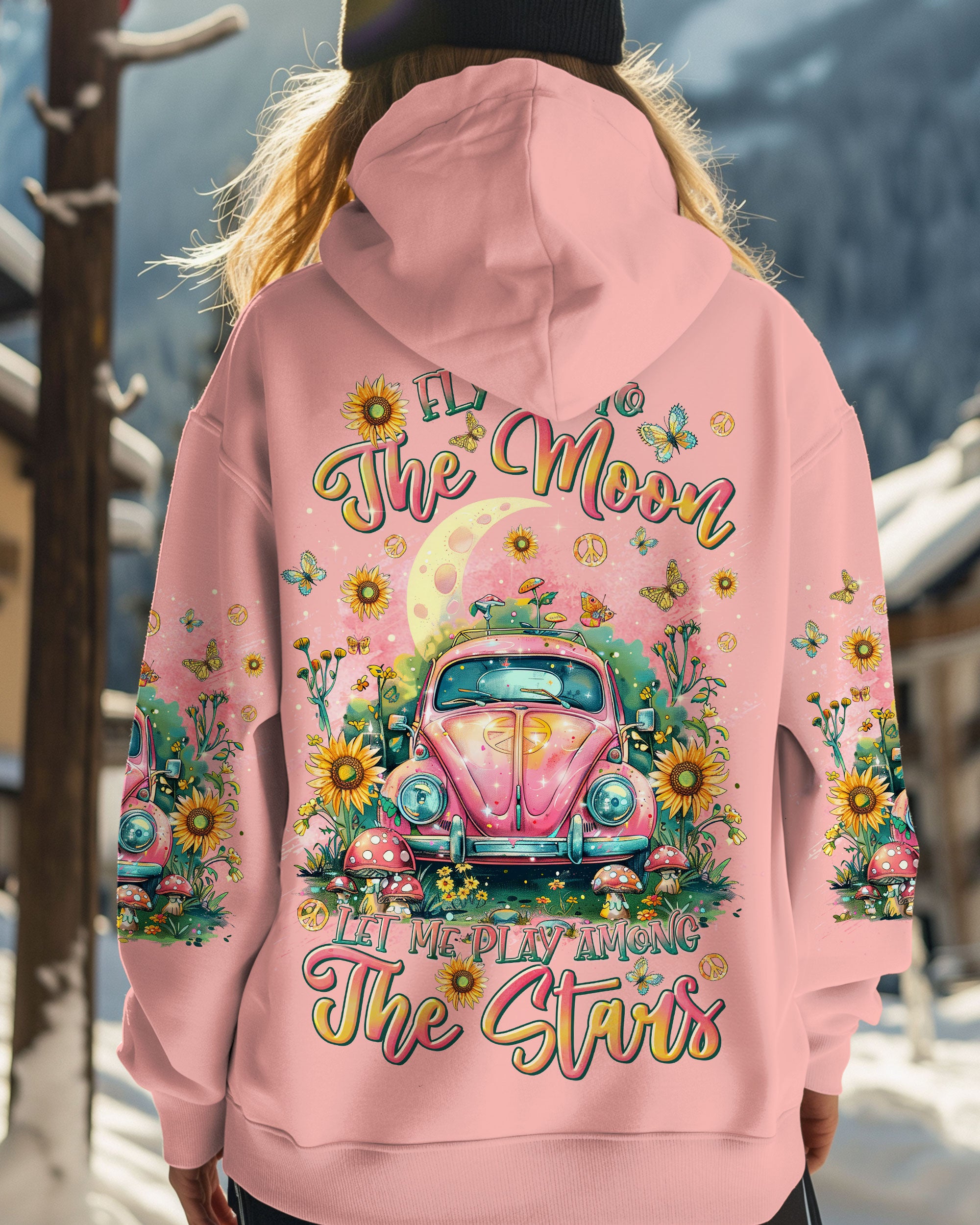 FLY ME TO THE MOON CAR ALL OVER PRINT   - TLTR2611242