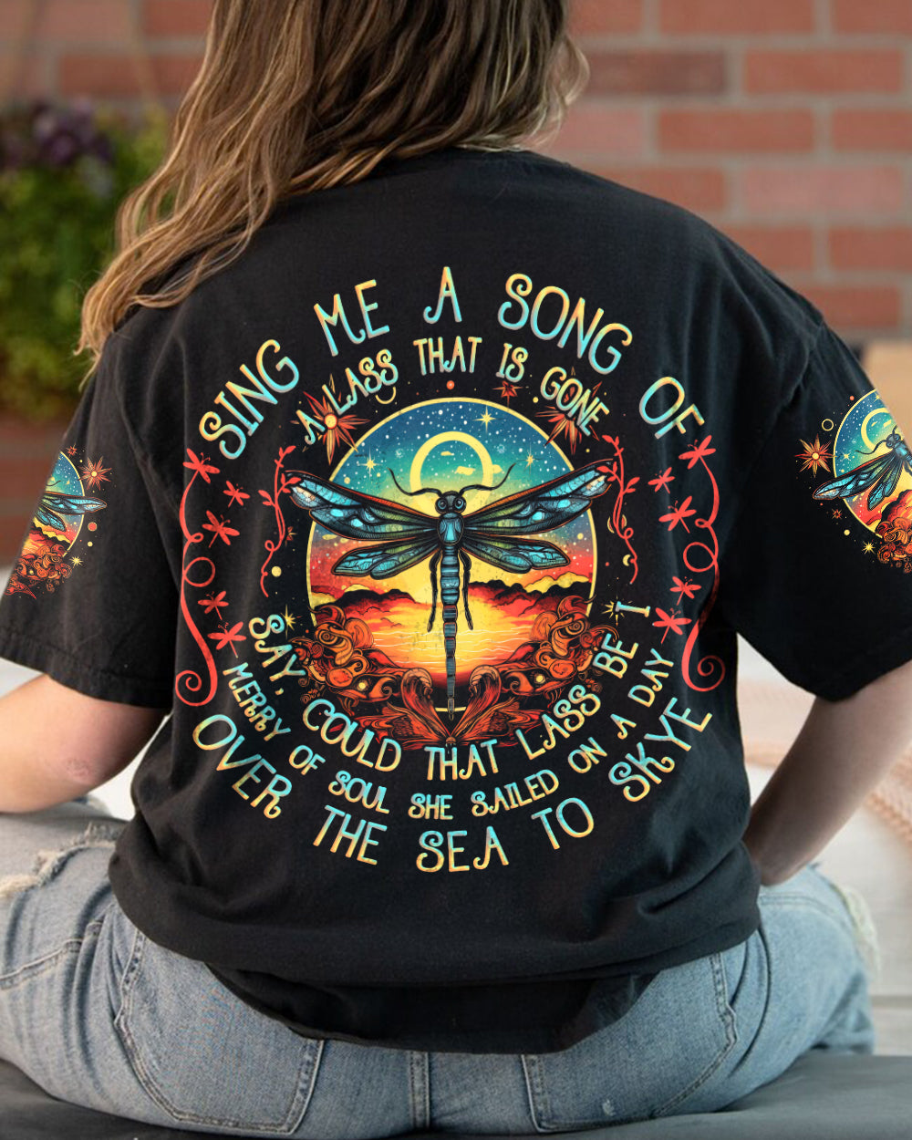 OVER THE SEA TO SKYE DRAGONFLY ALL OVER PRINT - TYTD1109231