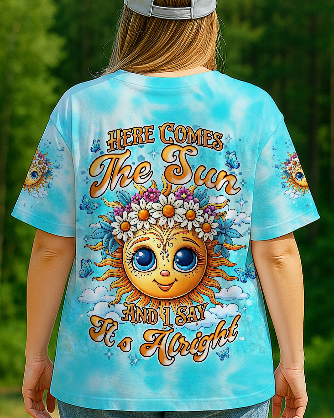 HERE COMES THE SUN TIE DYE ALL OVER PRINT  - TLNT0906253