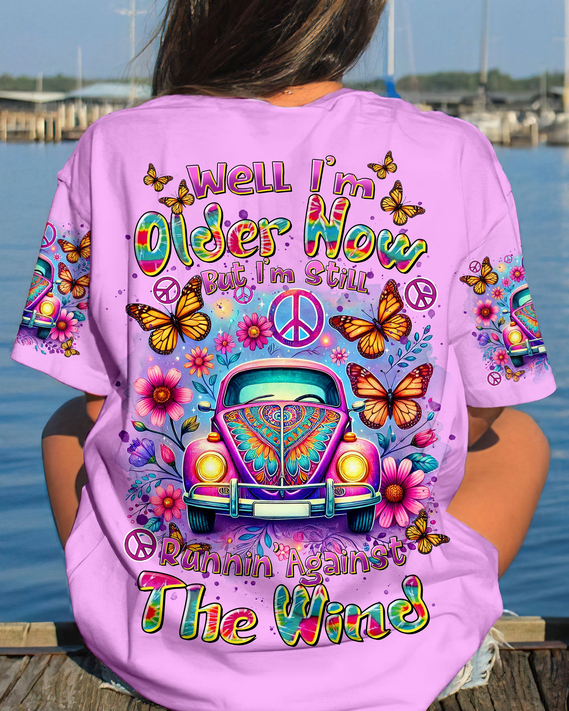RUNNING AGAINST THE WIND CAR ALL OVER PRINT - TLTR0608244