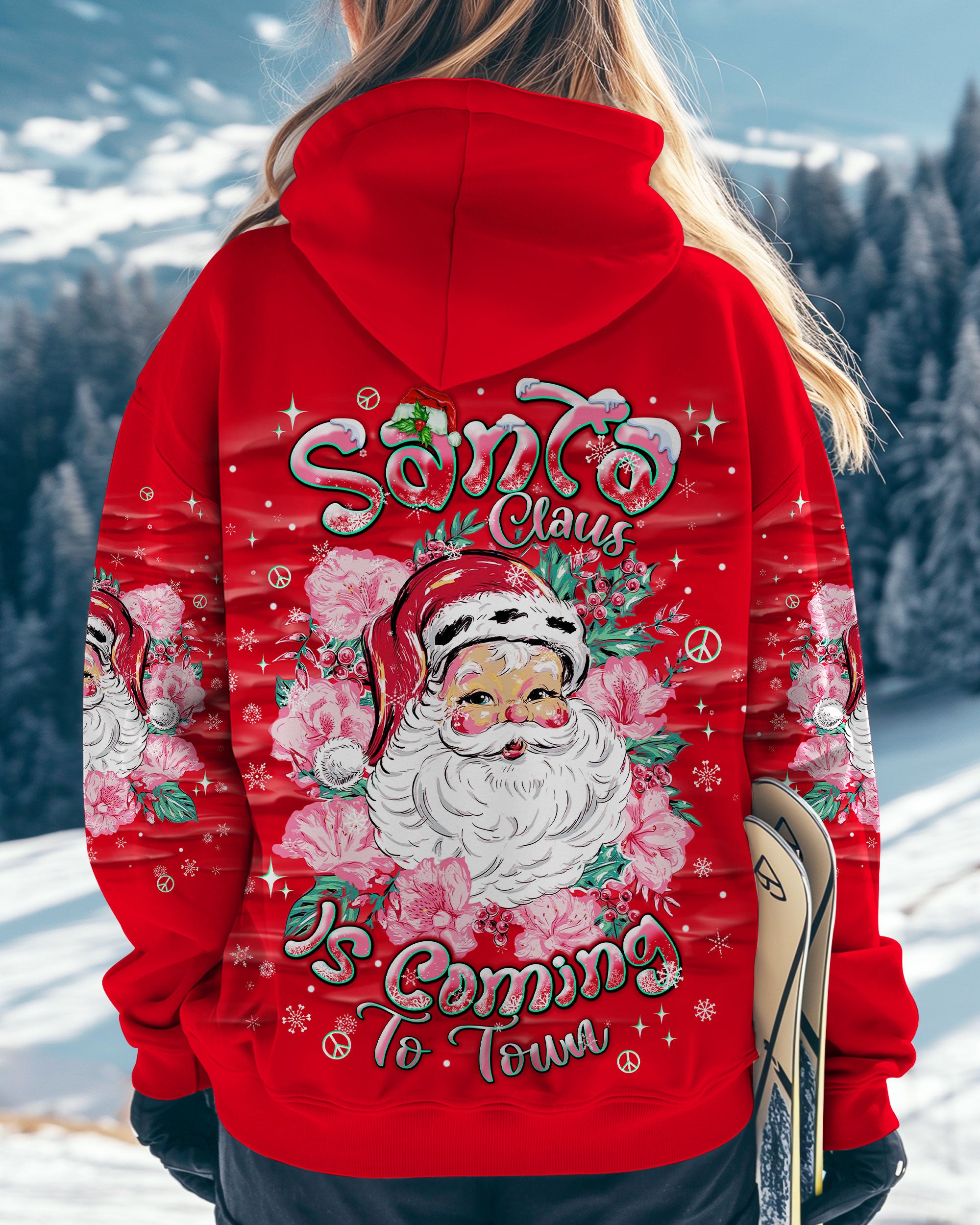 SANTA CLAUS IS COMING TO TOWN CHRISTMAS ALL OVER PRINT - TLNT1610242