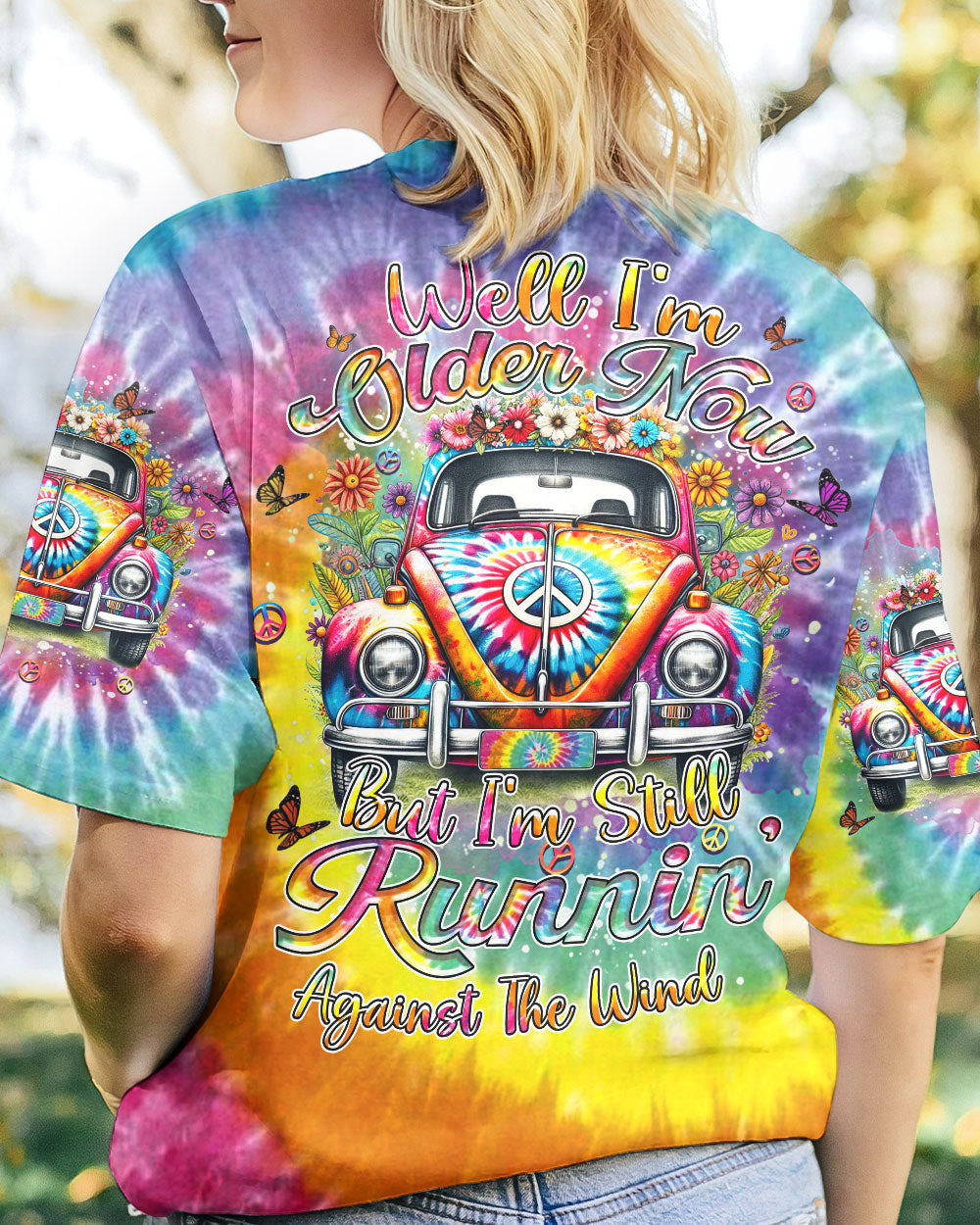 RUNNING AGAINST THE WIND TIE DYE ALL OVER PRINT - YHHN1801242