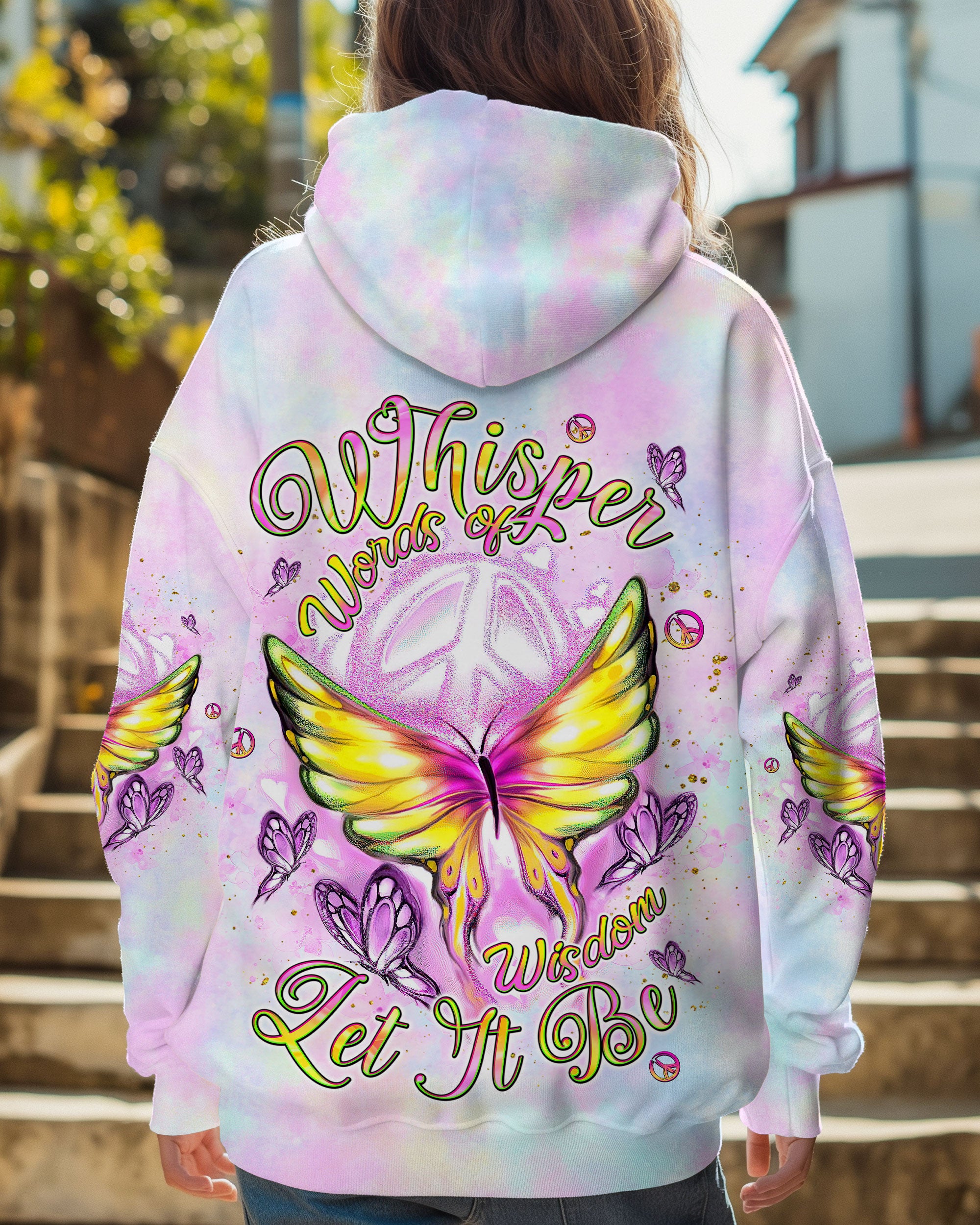 WHISPER WORDS OF WISDOM BUTTERFLY ALL OVER PRINT - TLNT0410242