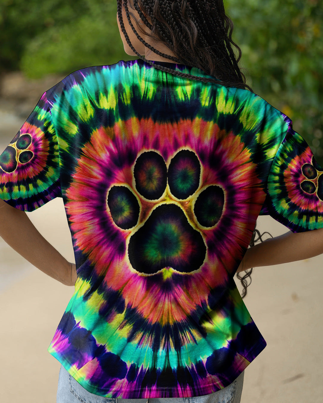 NEON COLORFUL PAW ALL OVER PRINT - TYQY2502261