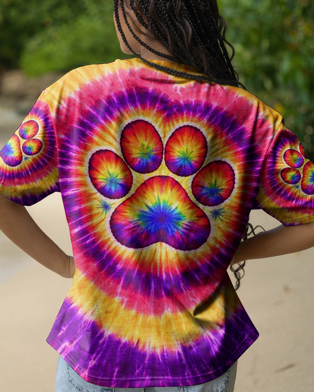 DOG MAMA PAW PRINT SWIRL ALL OVER PRINT - TLNT2702261