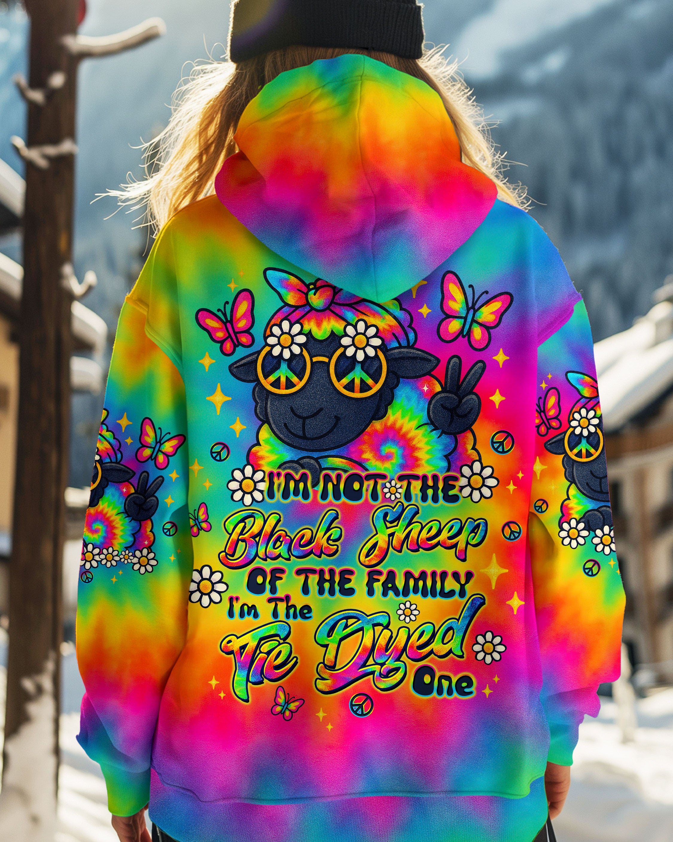 I'M NOT THE BLACK SHEEP TIE DYE ALL OVER PRINT  - TLTW0810253