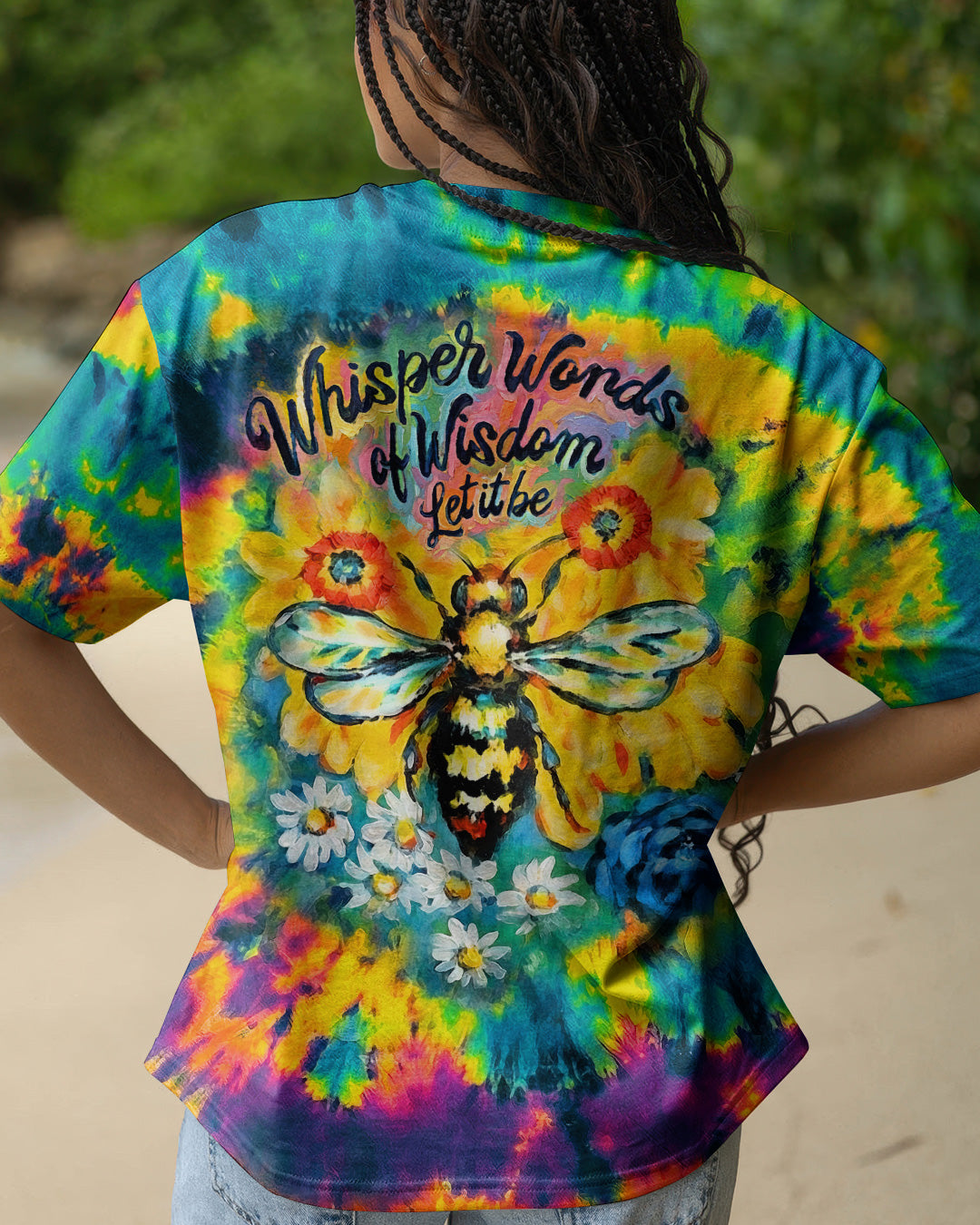 SUNFLOWER BEE WISDOM ALL OVER PRINT - RI2703261