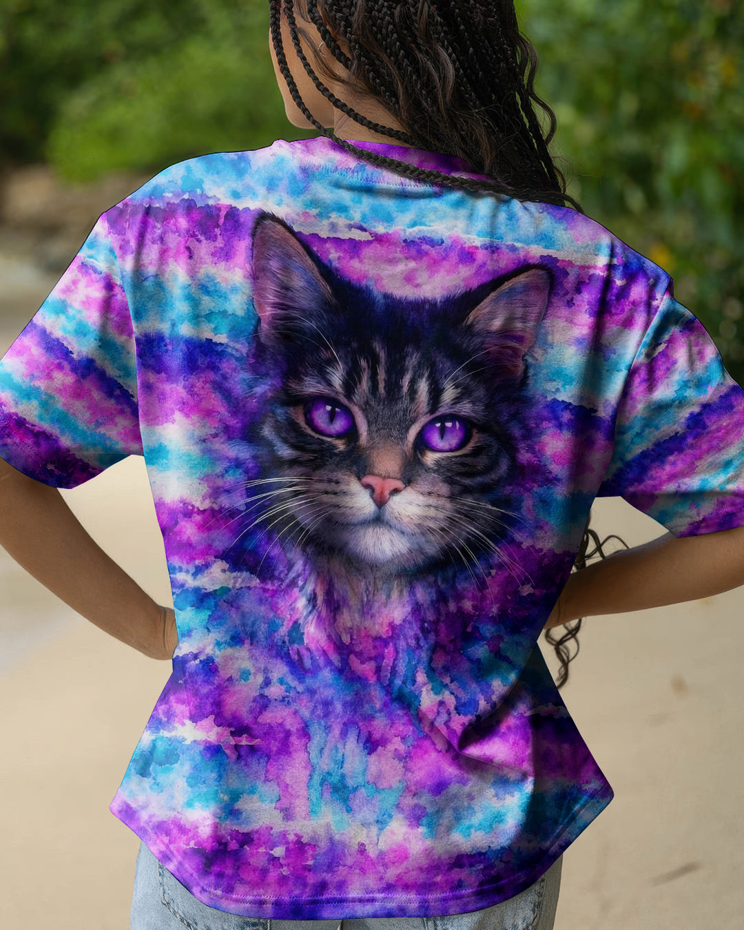 MYSTICAL CAT ALL OVER PRINT - TLNO0903262