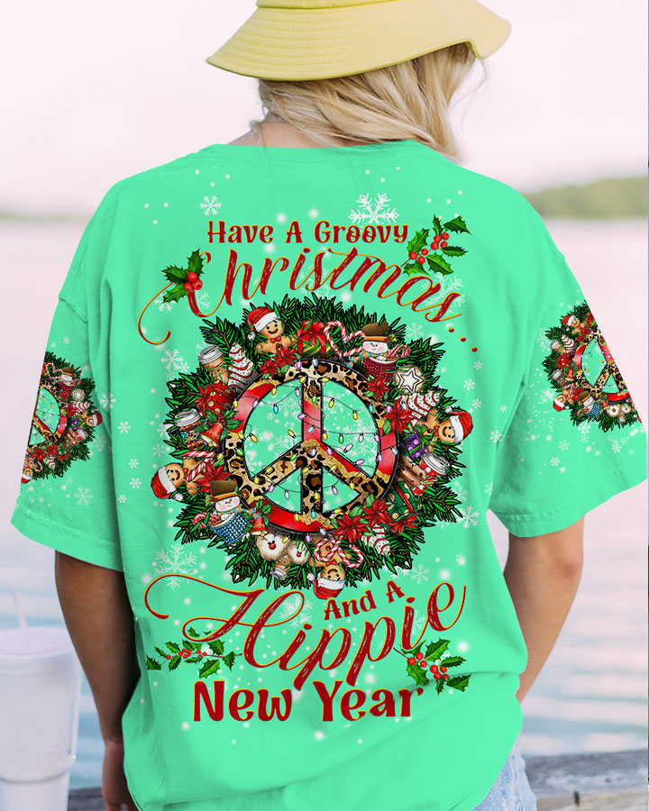 HAVE A GROOVY CHRISTMAS PEACE ALL OVER PRINT - TLTW0709235