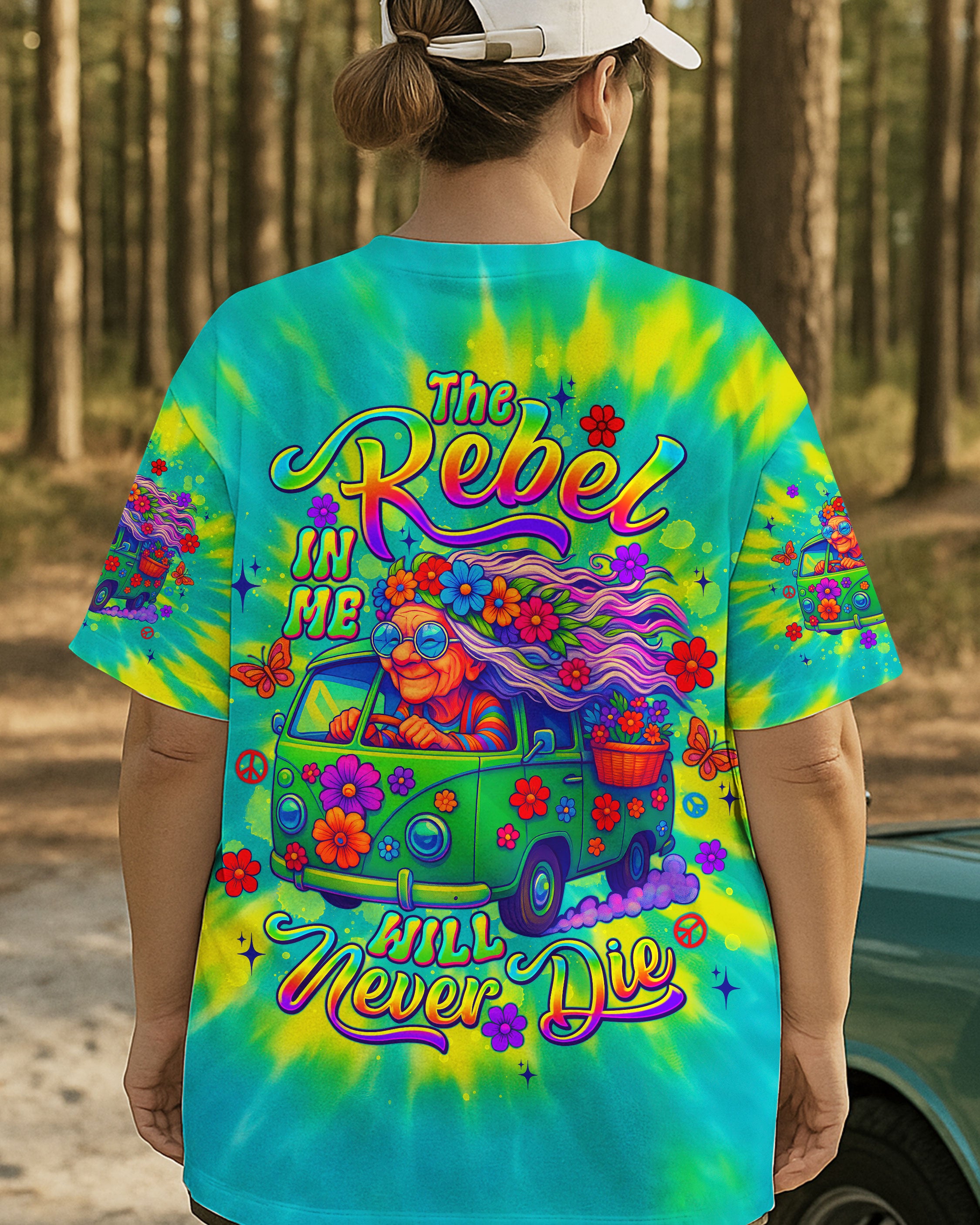 THE REBEL IN ME WILL NEVER DIE BUS TIE DYE ALL OVER PRINT - TLTW1106254