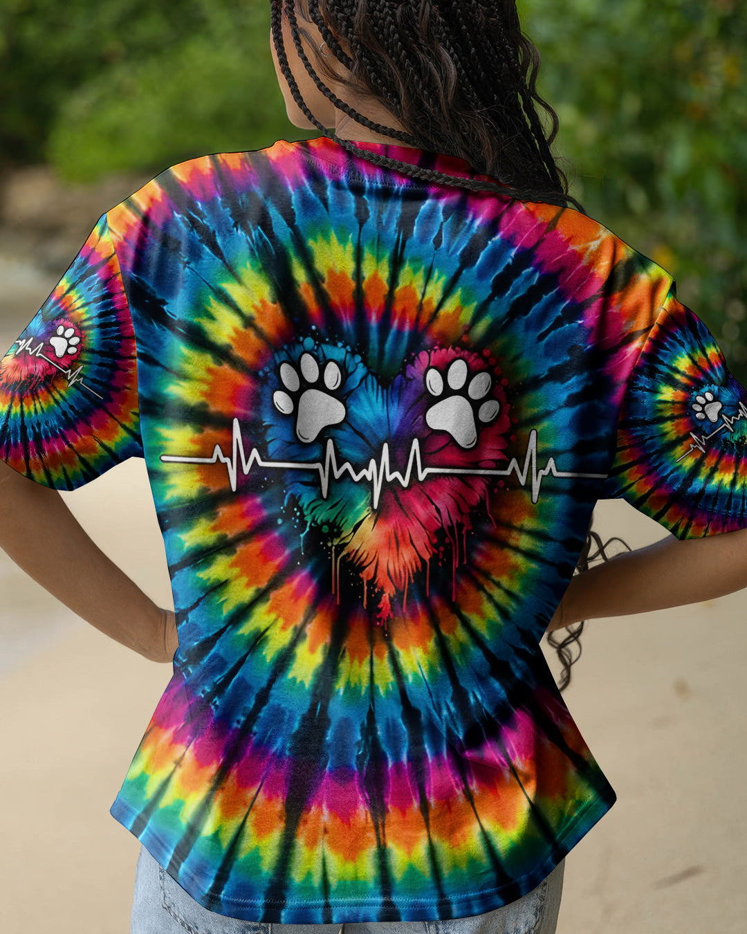 PAW HEARTBEAT COLORFUL ALL OVER PRINT - TYQY1302261