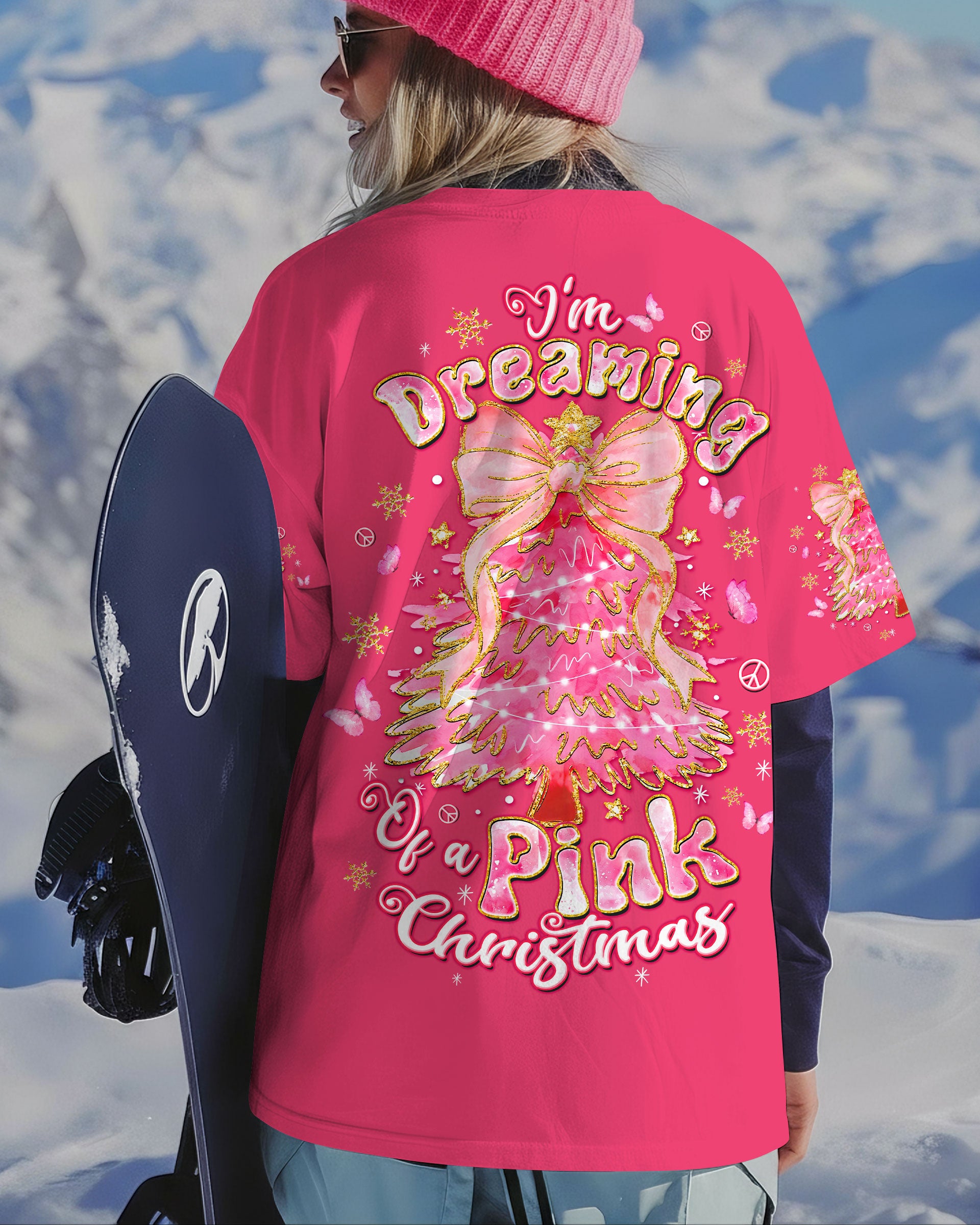 PINK CHRISTMAS ALL OVER PRINT - TLTW1211254