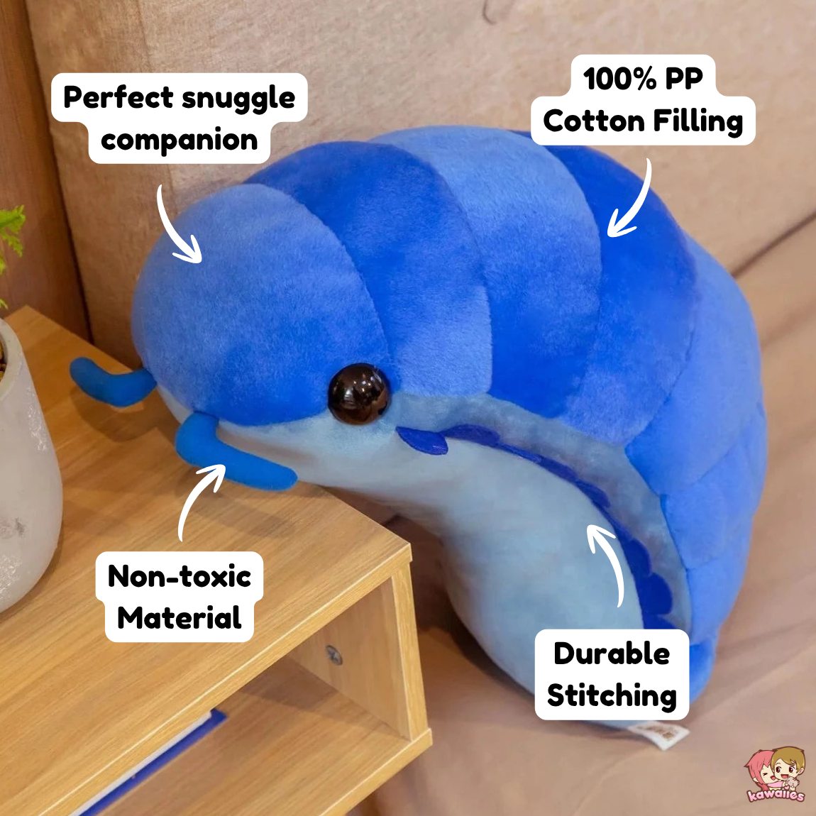 Kawaii Isopod Animal Plush