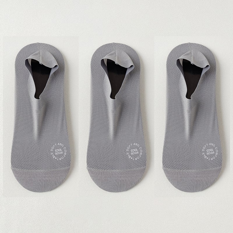 🔥 3-Pair Invisible Grip Socks Pack 🧦 – 2026 Breathable Low-Cut Anti-Slip Sweat-Absorbing Design
