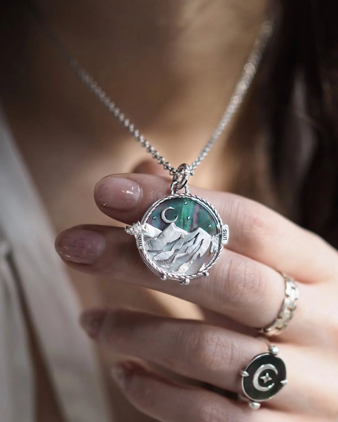 ⏰Historical Lowest Price - Necklace of Alternating Moon and Stars