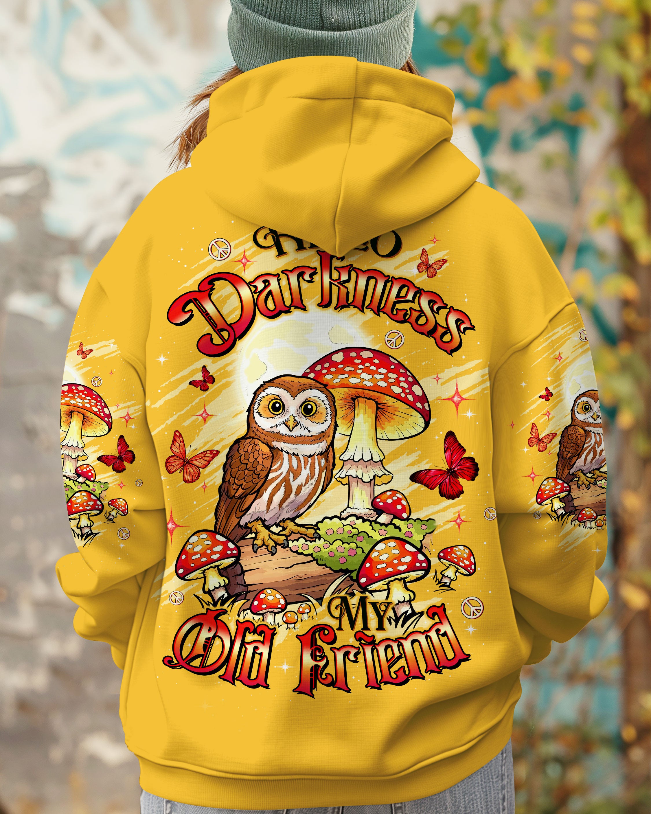HELLO DARKNESS MY OLD FRIEND OWL ALL OVER PRINT - TLTW2909253