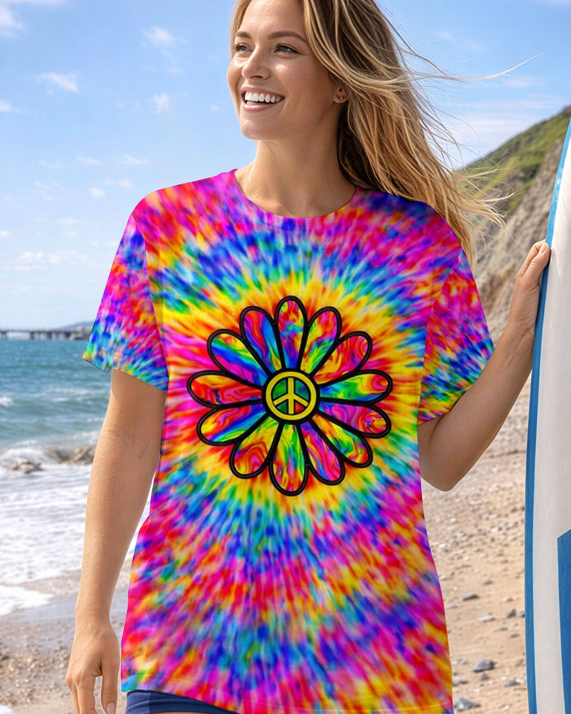 PEACE Y'ALL  ALL OVER PRINT - YHHN2702261