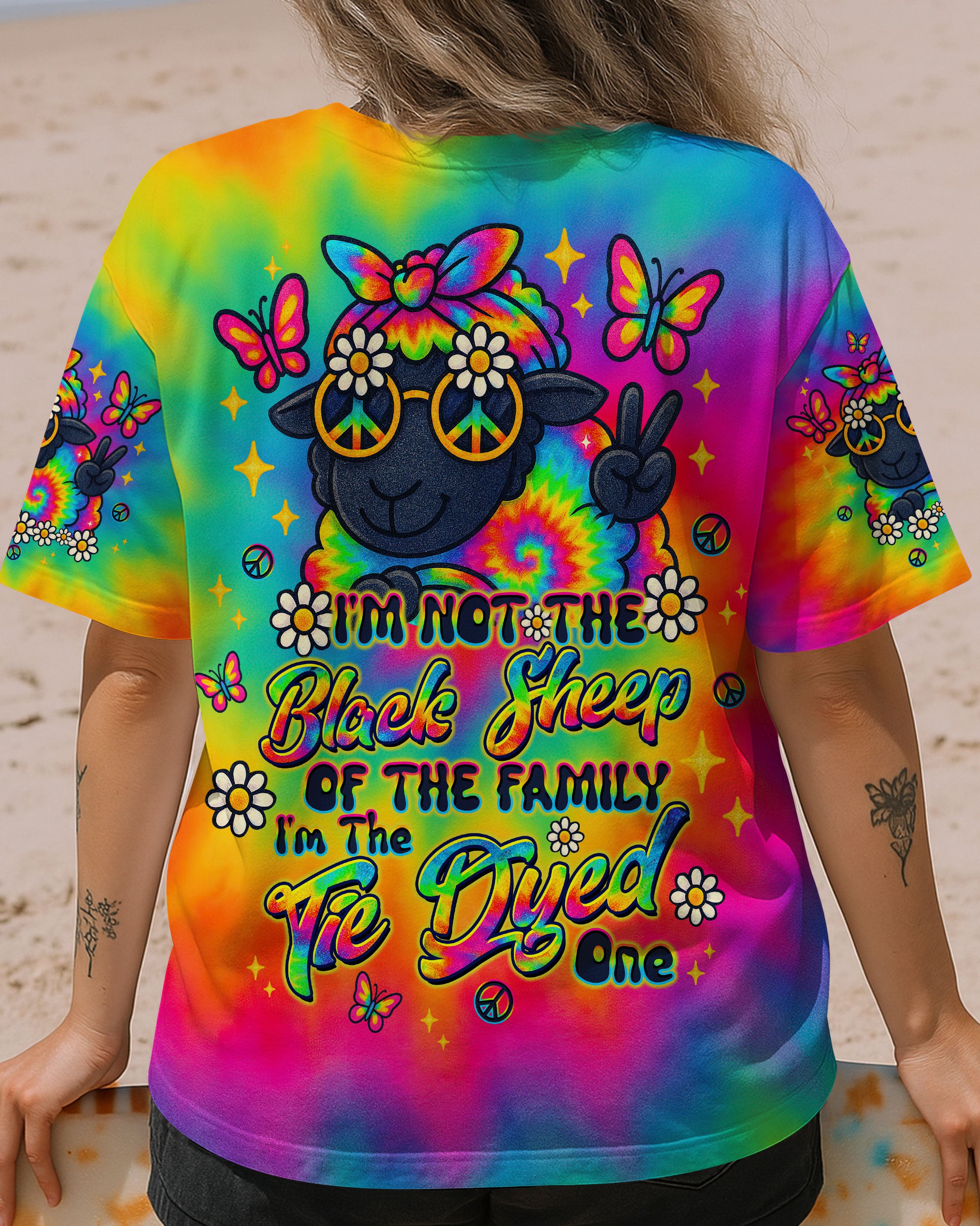 I'M NOT THE BLACK SHEEP TIE DYE ALL OVER PRINT  - TLTW0810253