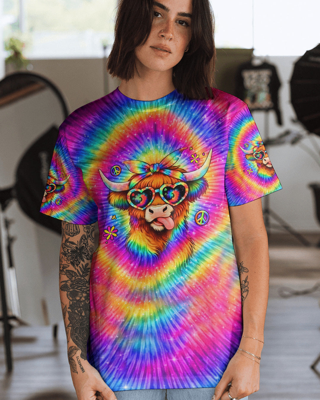 APPARENTLY I HAVE AN ATTITUDE WHO KNEW COW ALL OVER PRINT - YHHG2502262