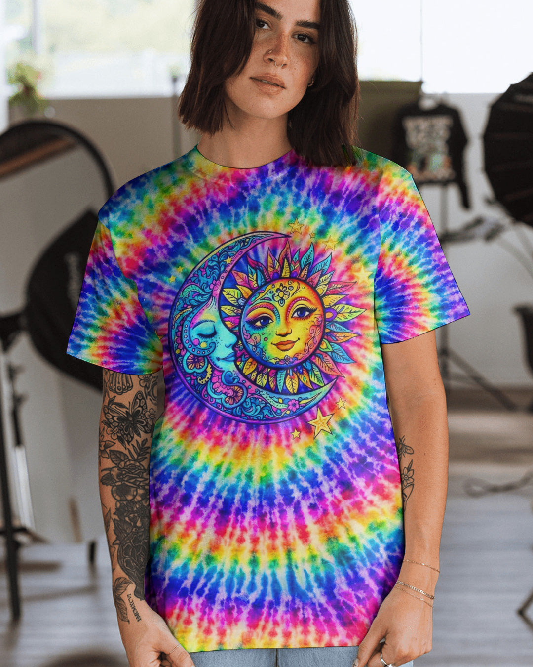LIVE BY THE SUN RADIANT SWIRL ALL OVER PRINT - YHLN2602262