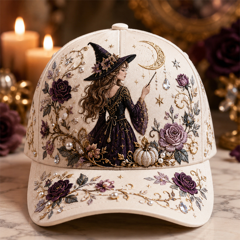 3D Halloween Embroidery Cap