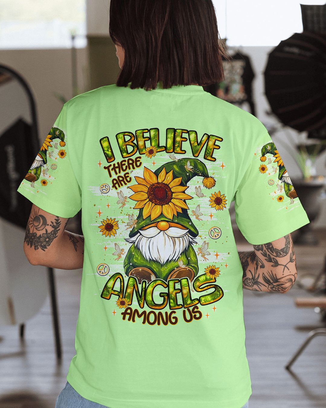 I BELIEVE THERE ARE ANGELS AMONG US GNOME  ALL OVER PRINT - TLNT0502261
