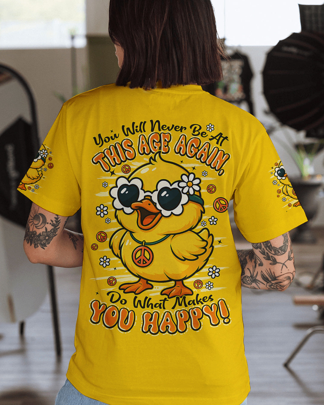 DO WHAT MAKES YOU HAPPY DUCK ALL OVER PRINT - TYPQ1209251