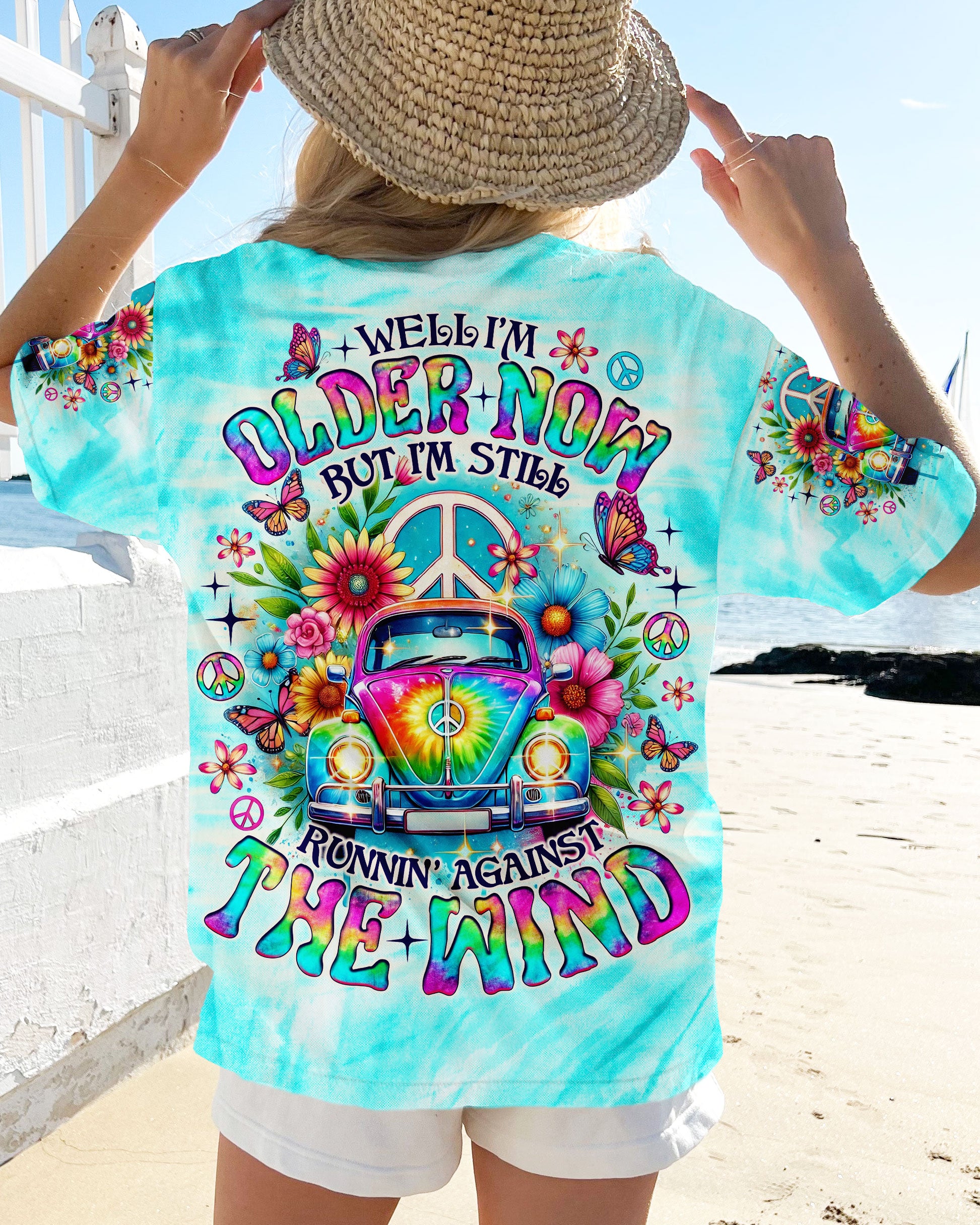 RUNNING AGAINST THE WIND CAR TIE DYE  ALL OVER PRINT - TLNO2203252