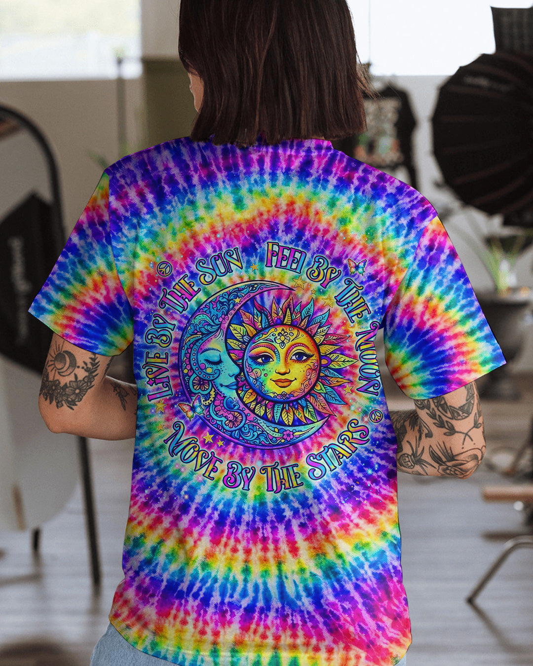 LIVE BY THE SUN RADIANT SWIRL ALL OVER PRINT - YHLN2602262