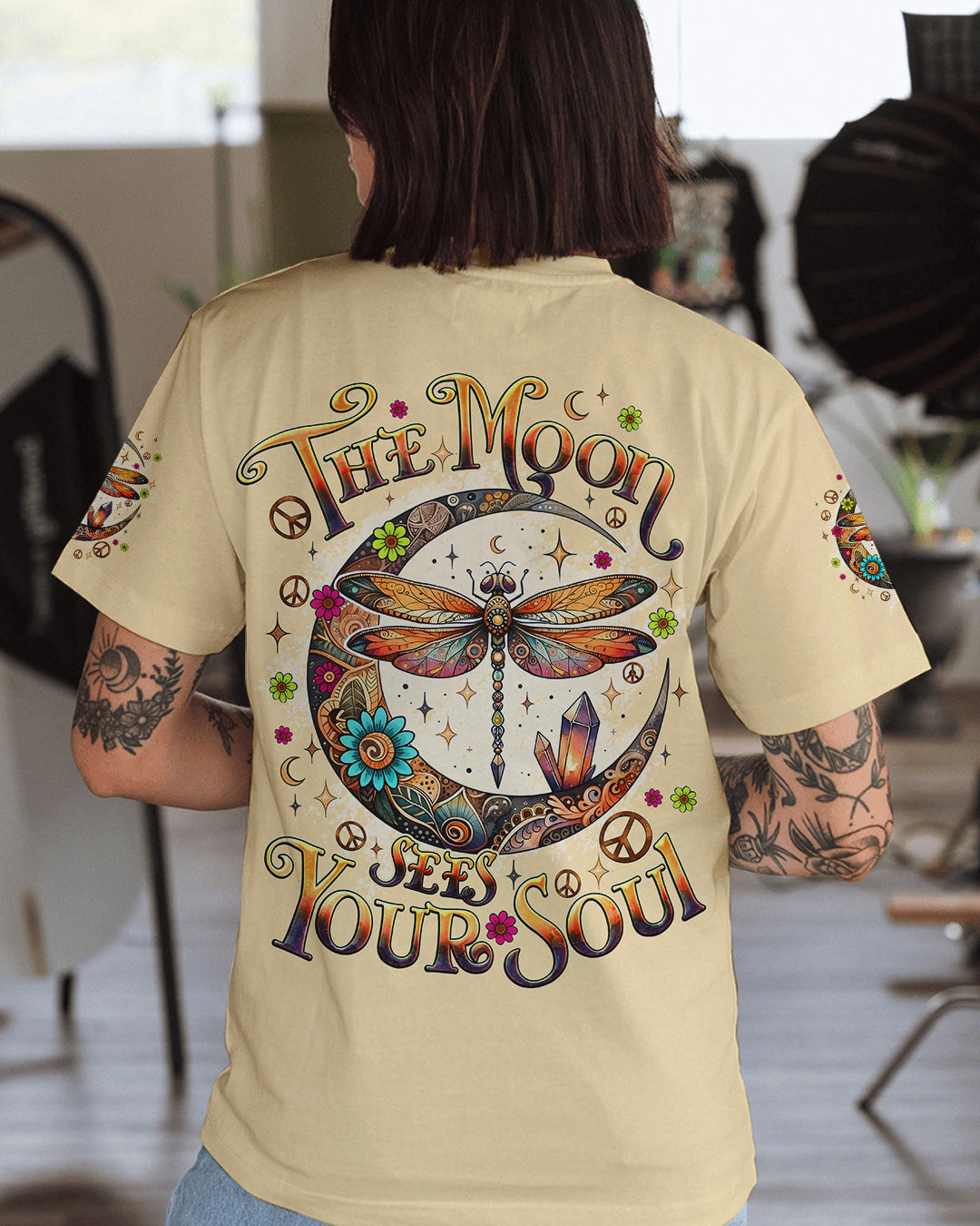 THE MOON SEES YOUR SOUL DRAGONFLY ALL OVER PRINT - TYQY0402261