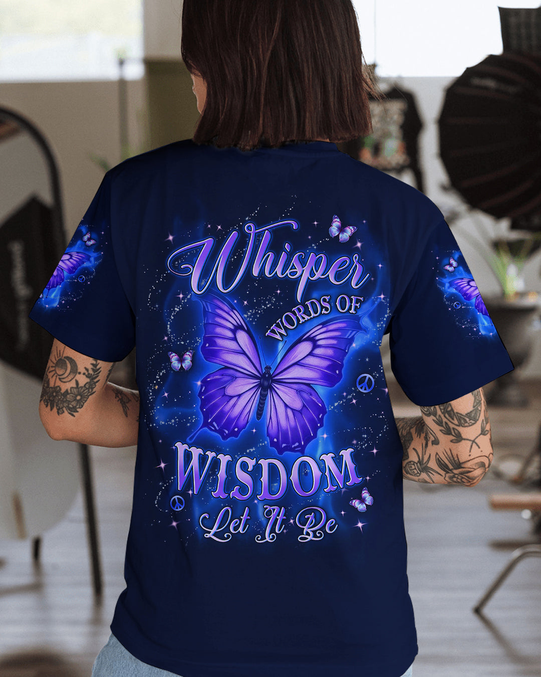 WHISPER WORDS OF WISDOM LET IT BE BUTTERFLY ALL OVER PRINT - TYLN0303263