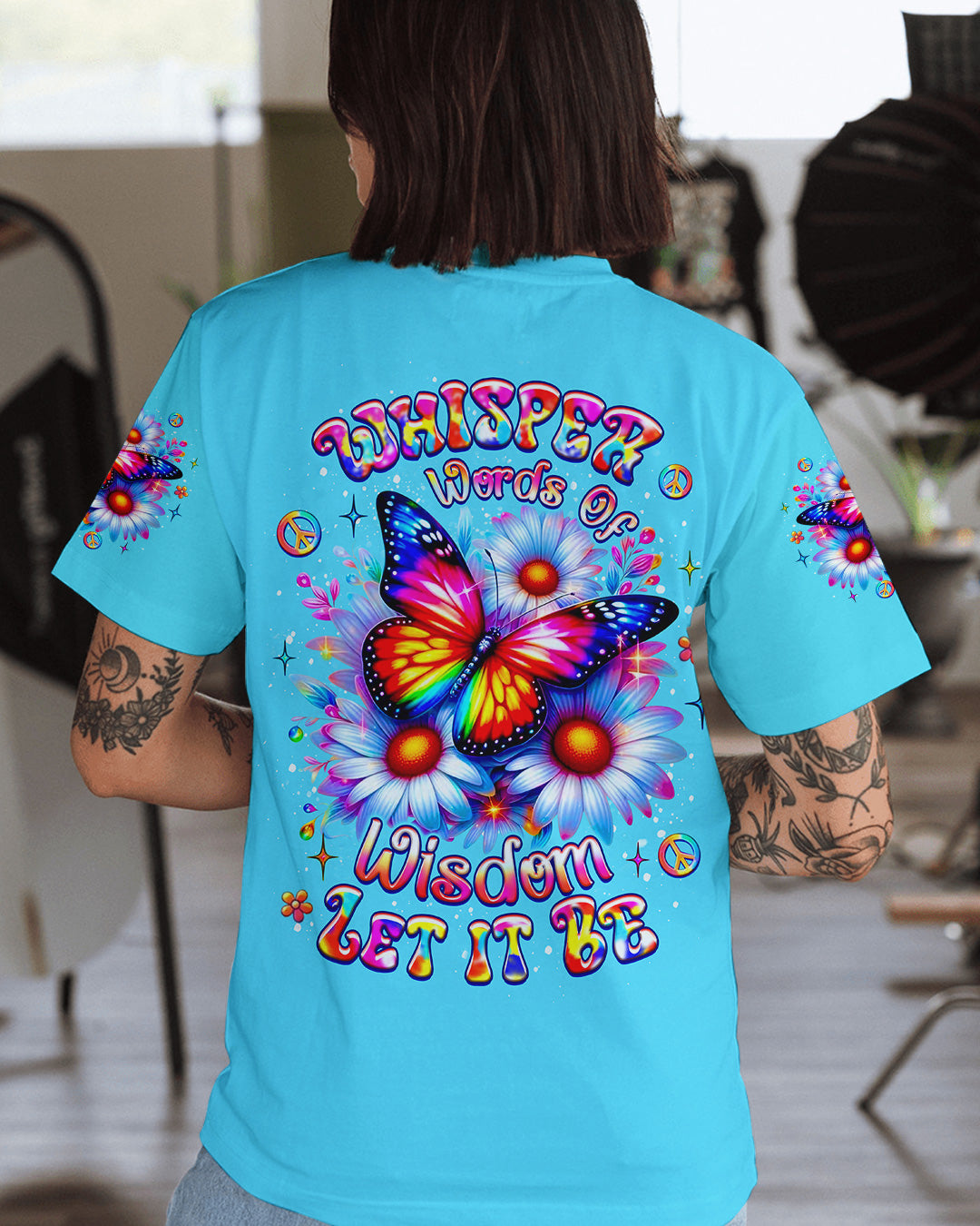 WHISPER WORDS OF WISDOM LET IT BE BUTTERFLY ALL OVER PRINT - YHLT2602262