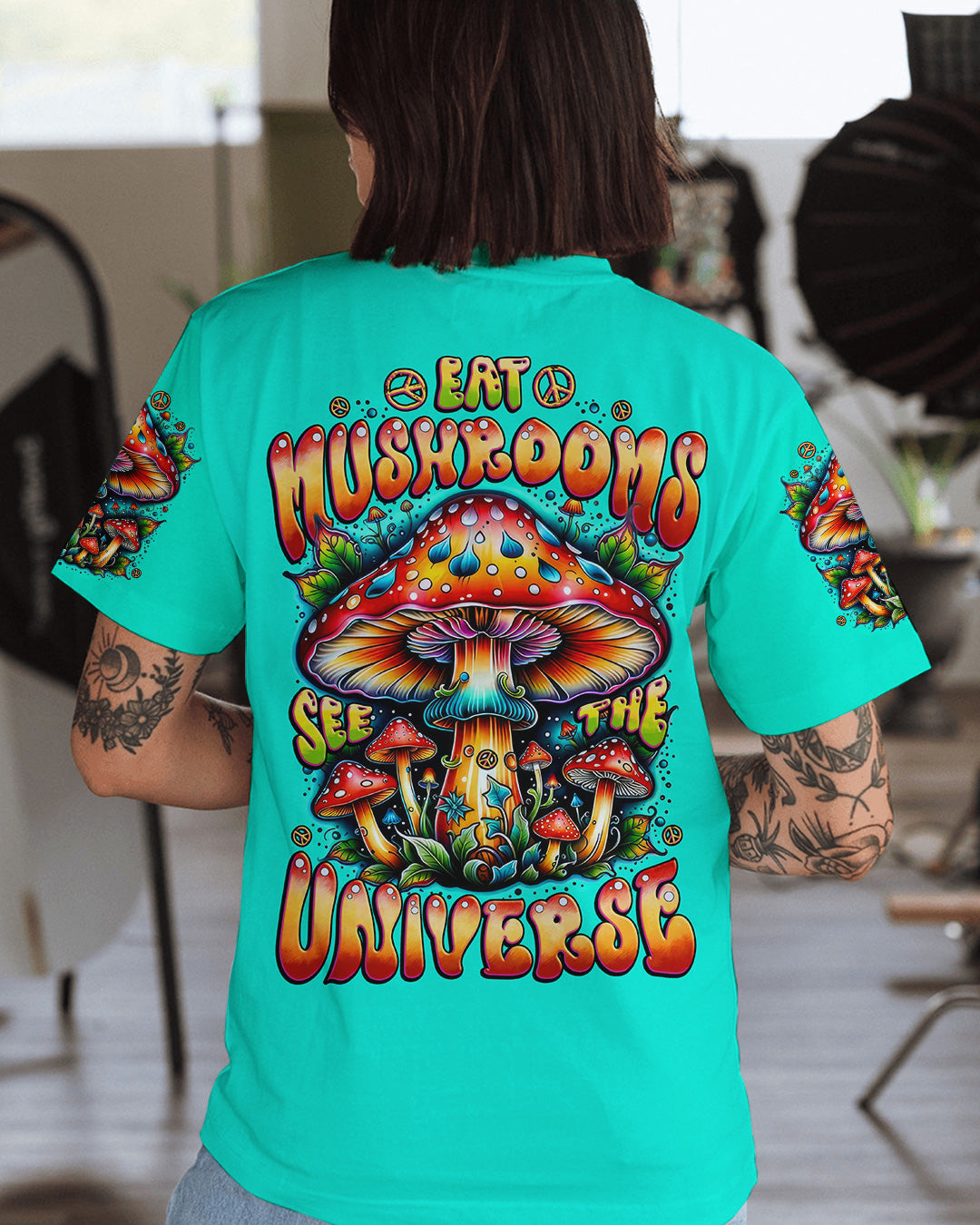 EAT MUSHROOMS SEE THE UNIVERSE ALL OVER PRINT - TYTD1202261
