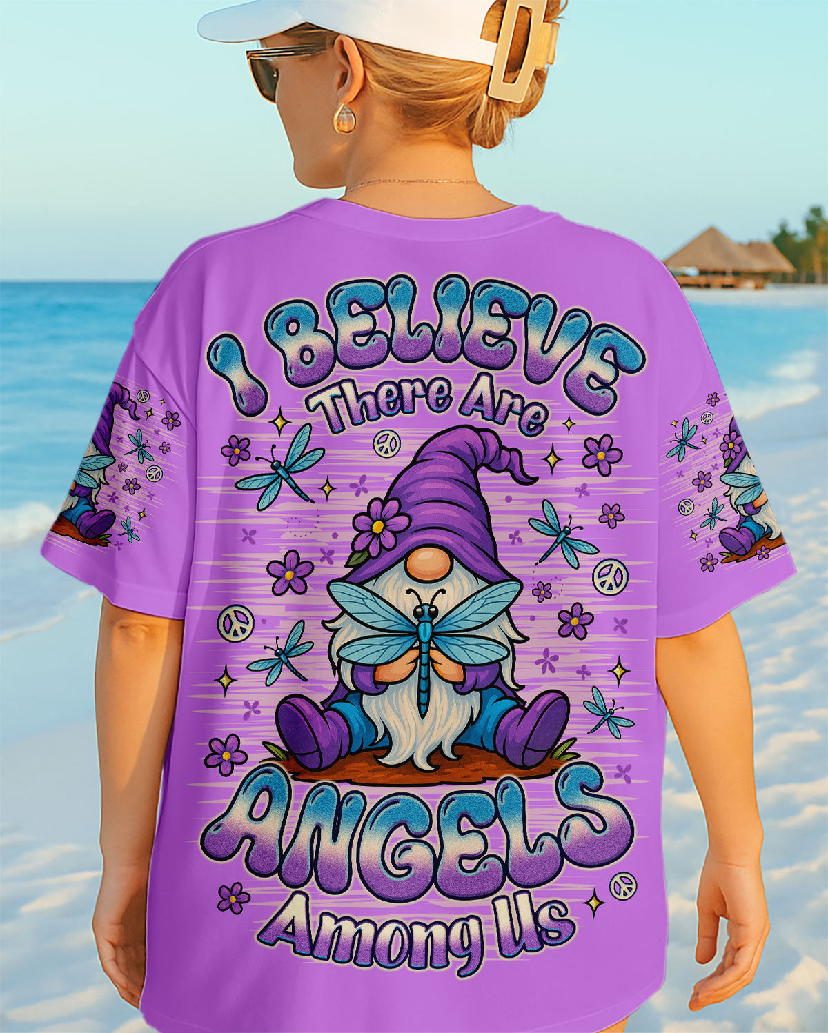 I BELIEVE THERE ARE ANGELS AMONG US GNOME ALL OVER PRINT - TLNO0710251