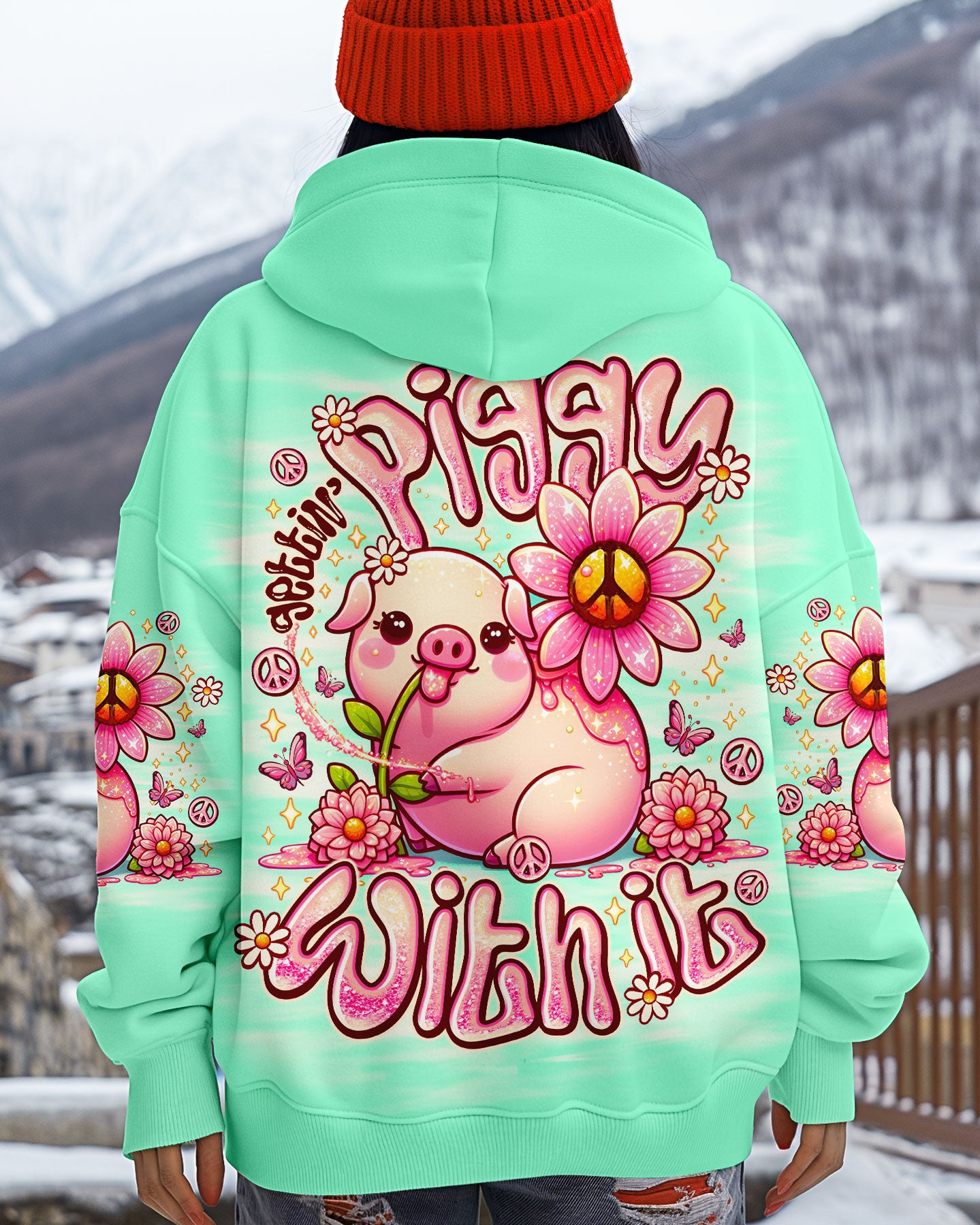 GETTIN' PIGGY WITH IT PIG ALL OVER PRINT - TLNO1707252