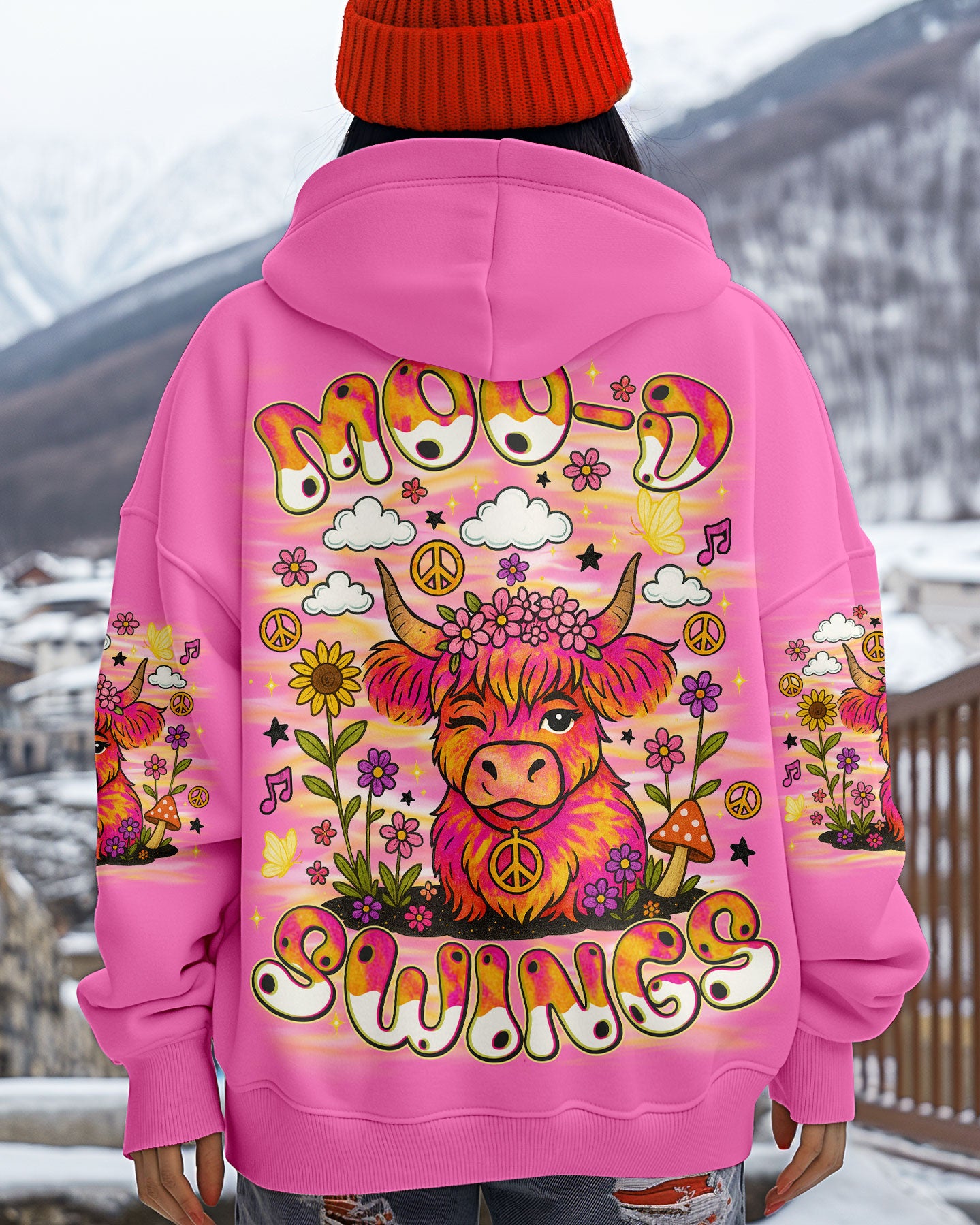 MOOD SWINGS COW TIE DYE ALL OVER PRINT - TLNO2307251