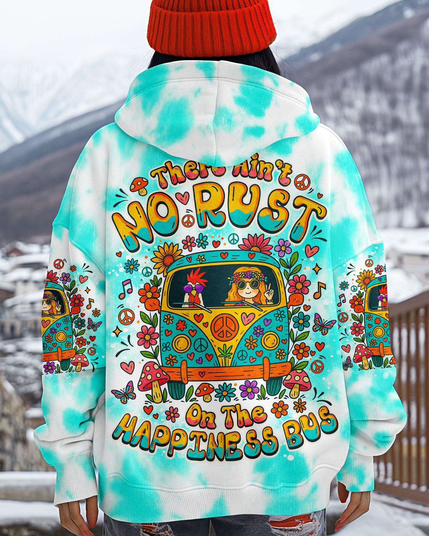 HAPPINESS BUS TIE DYE ALL OVER PRINT - TLNO2706253