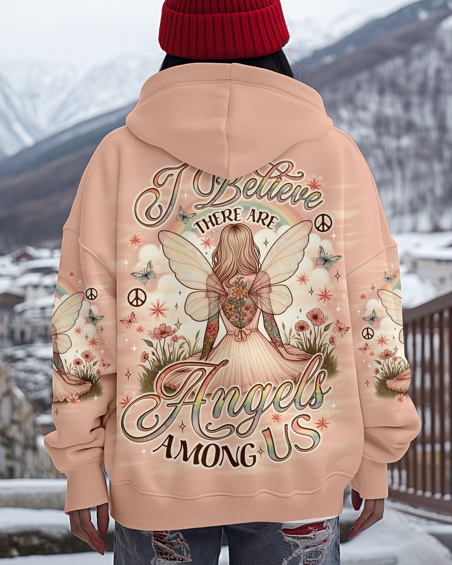 I BELIEVE THERE ARE ANGELS AMONG US ALL OVER PRINT - TLNO2102251