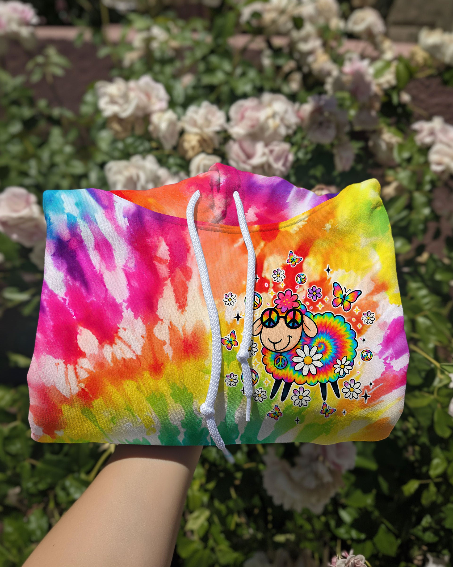 I'M NOT THE BLACK SHEEP DAISIES TIE DYE ALL OVER PRINT - TLTW1009255