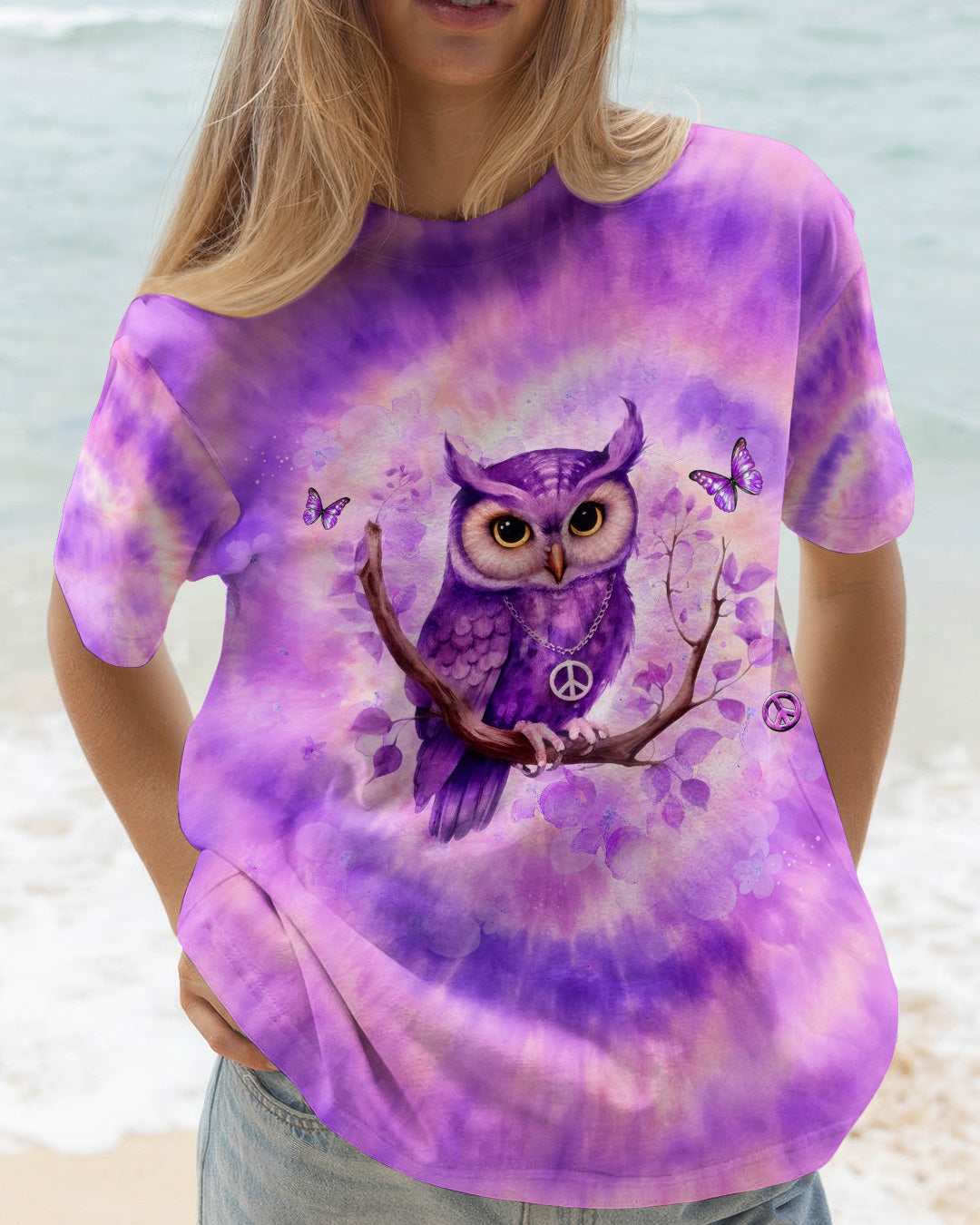 WHISPER WORDS OF WISDOM LET IT BE OWL ALL OVER PRINT - YHHG2702261