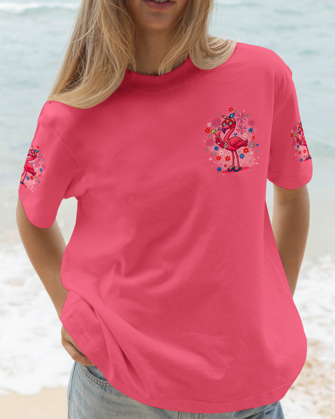 PRETTY IN PINK FLAMINGO ALL OVER PRINT - TYQY2703263