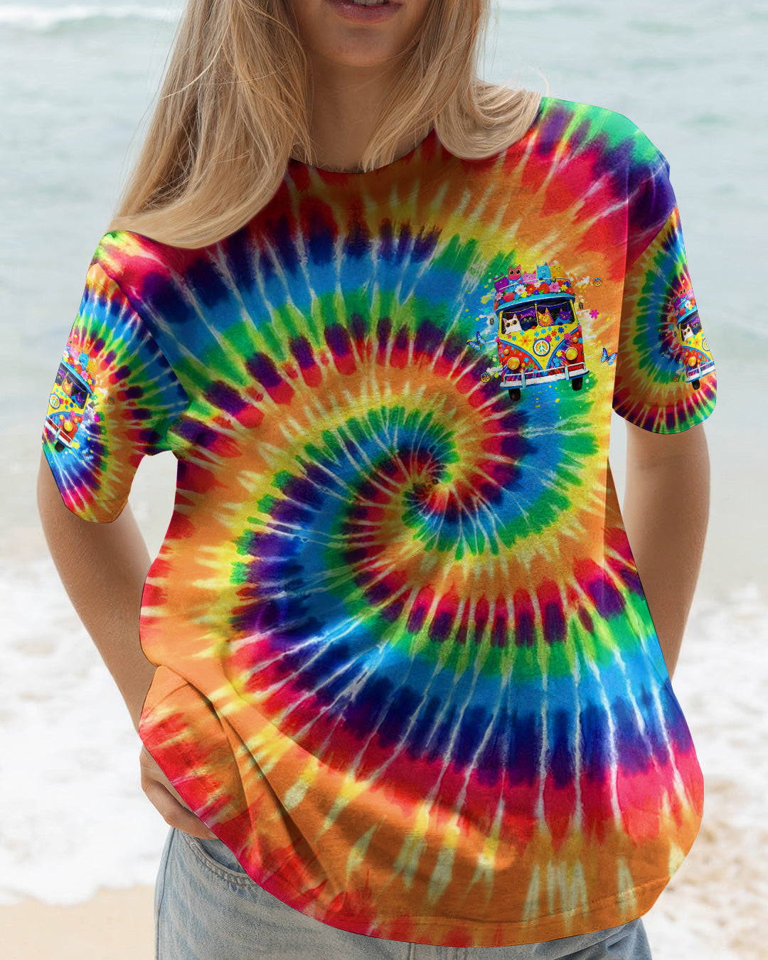 CAT HAIR DON’T CARE ALL OVER PRINT - YHHG0502261
