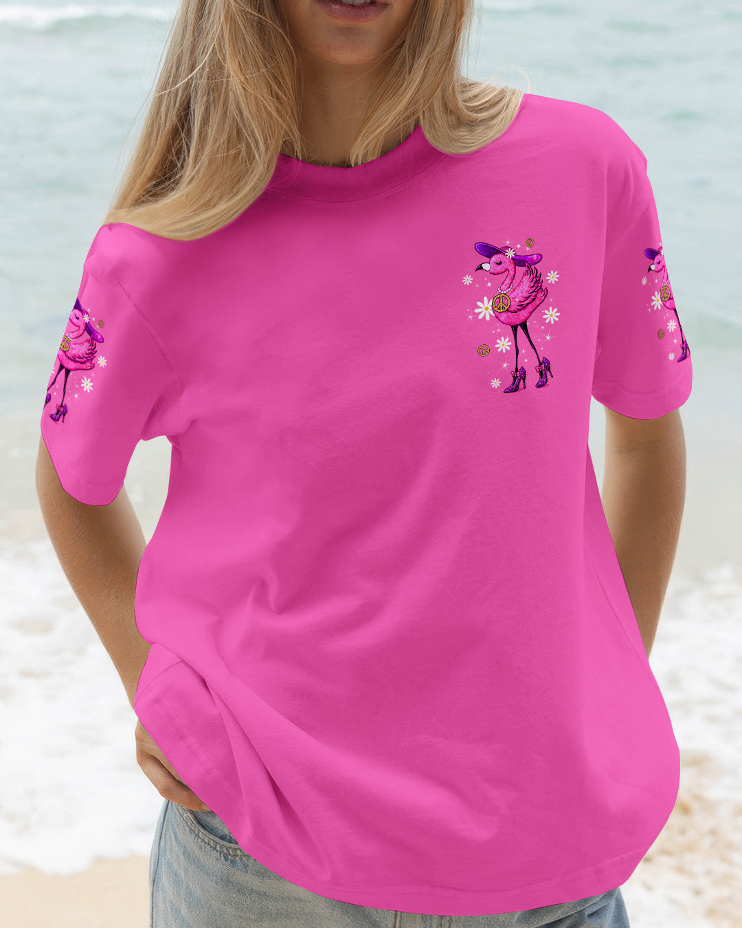 BORN TO STAND OUT FLAMINGO ALL OVER PRINT - TLTW2303261