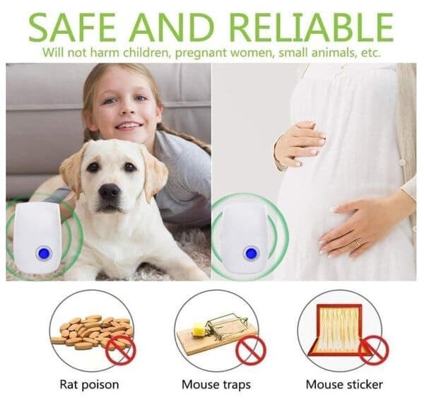 2024 New Upgrade Ultrasonic Electronic Repeller Mosquito and Insect Exterminator