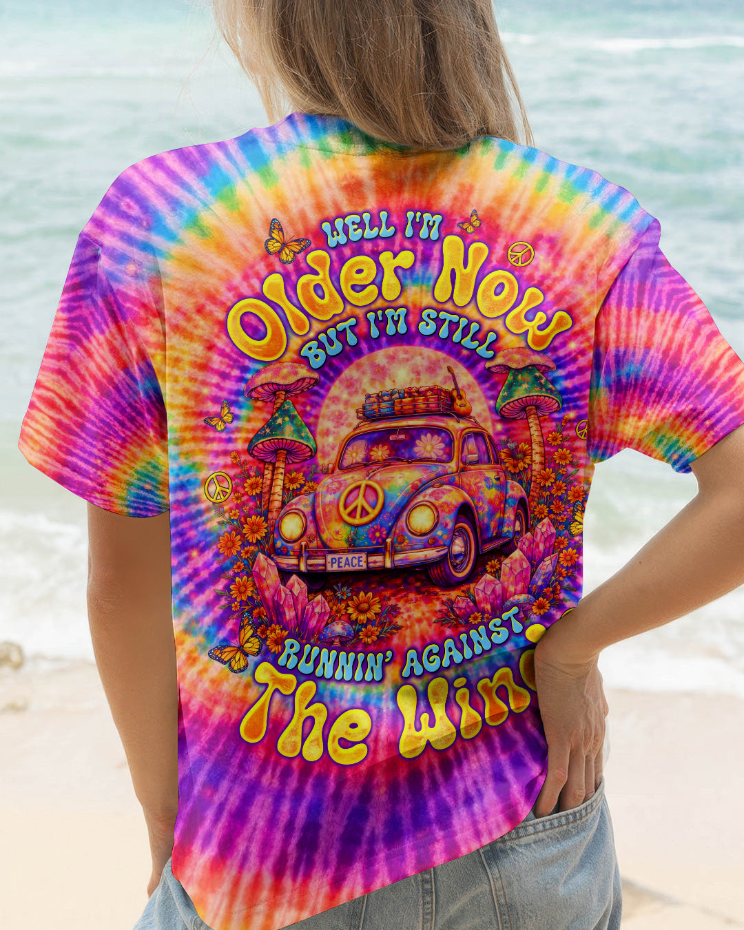 RUNNING AGAINST THE WIND CAR SWIRL ALL OVER PRINT  - TLTW2502261