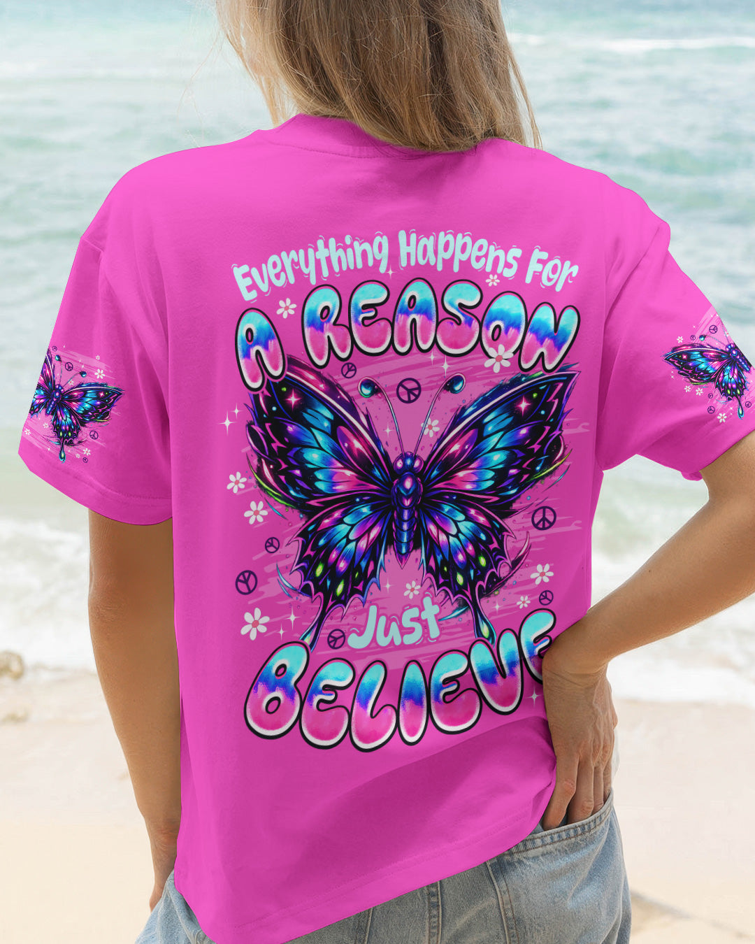 JUST BELIEVE BUTTERFLY ALL OVER PRINT - TYPQ2702263